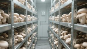 Controlled Indoor Mushroom Farming