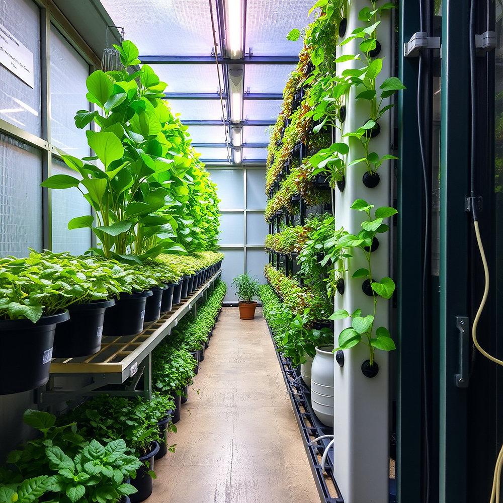 indoor plant container growing system