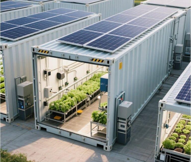container vegetable farming system